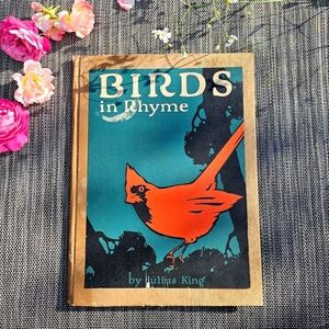 ✨ Antique illustrated poetry book from 1926 featuring charming bird poems and be